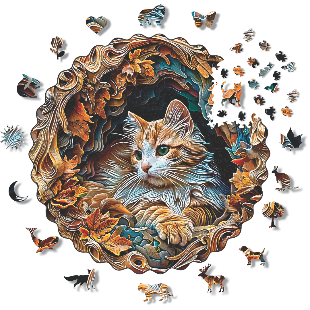 Cat V2 - Wooden Puzzle