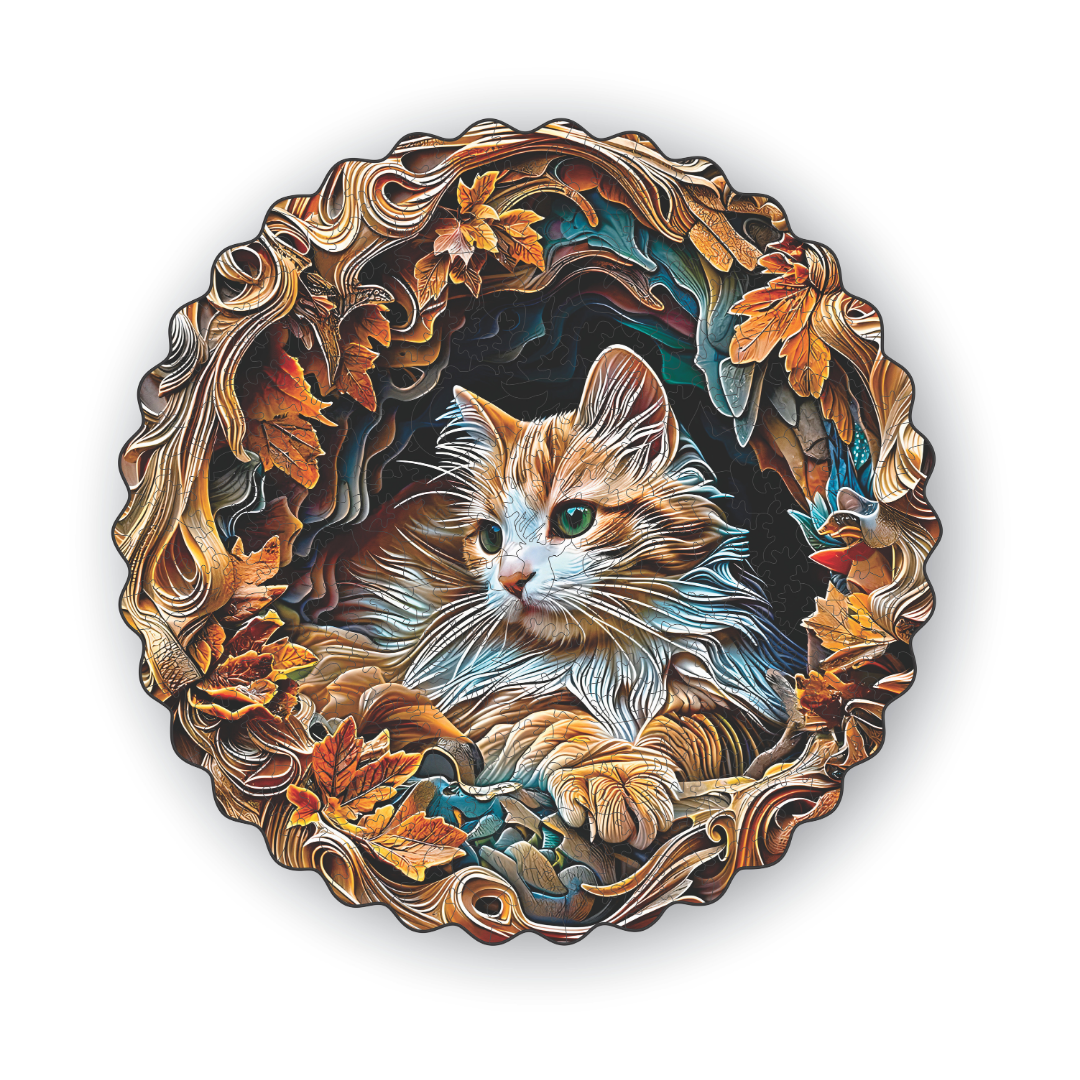 Cat V2 - Wooden Puzzle