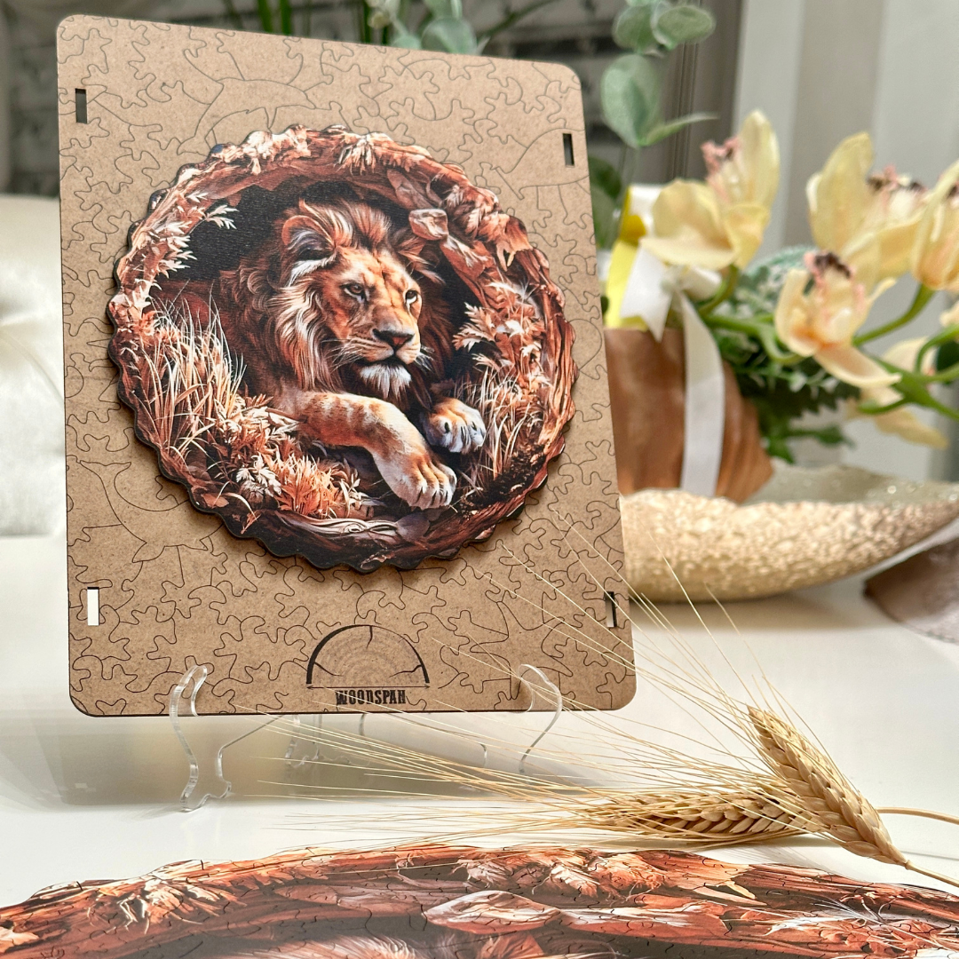 Lion V2 - Wooden Puzzle