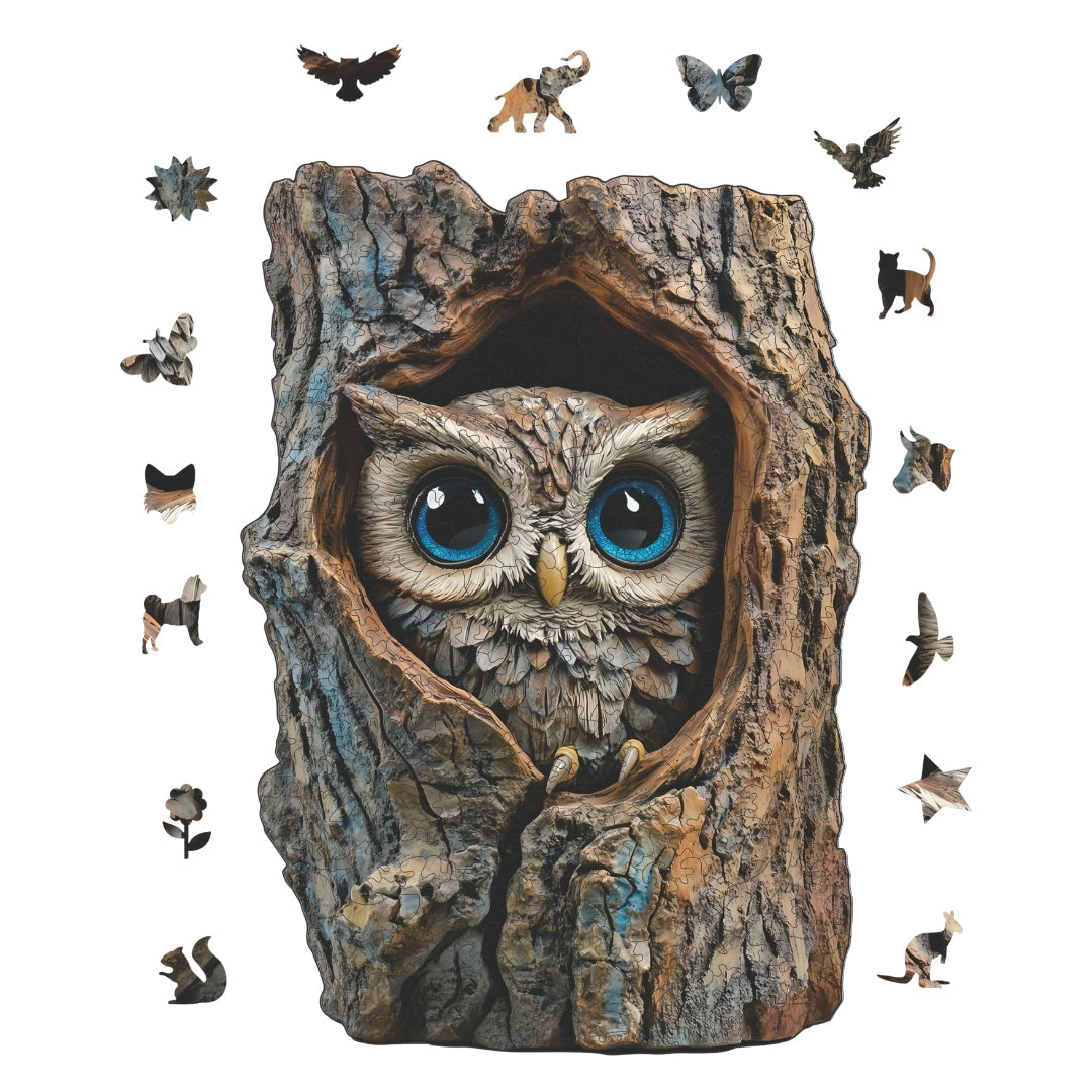 Ancient Owl - Wooden Puzzle