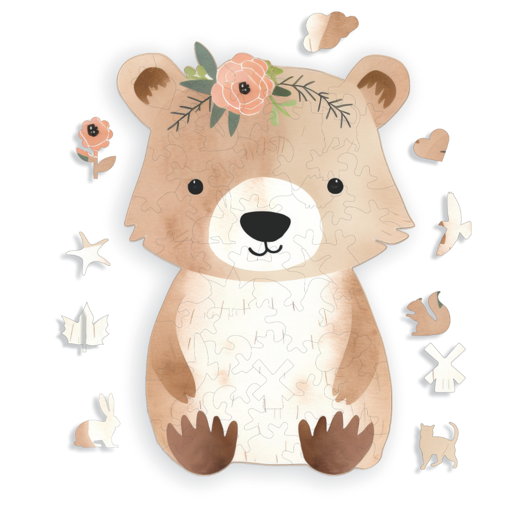 Teddy Bear - Kids Wooden Puzzle