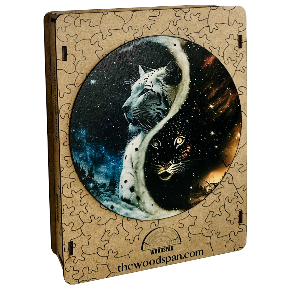 Ice and Fire Yin Yang - Wooden Puzzle
