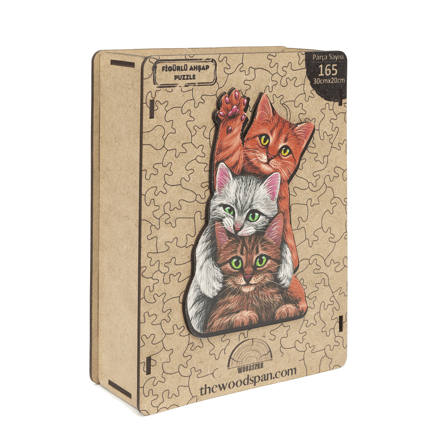 Triplet Cats - Wooden Puzzle
