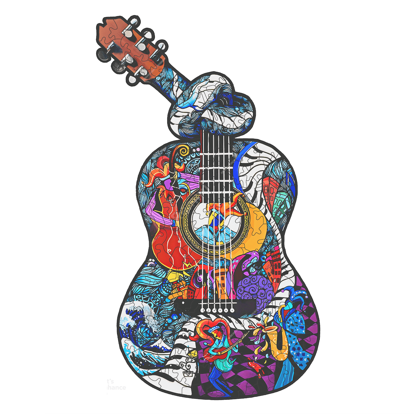 Guitar - Wooden Puzzle