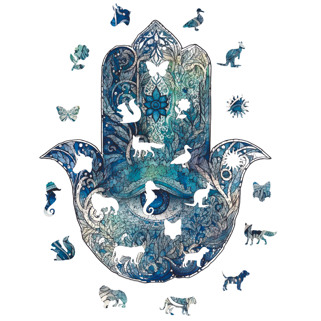 The Hamsa - Wooden Puzzle