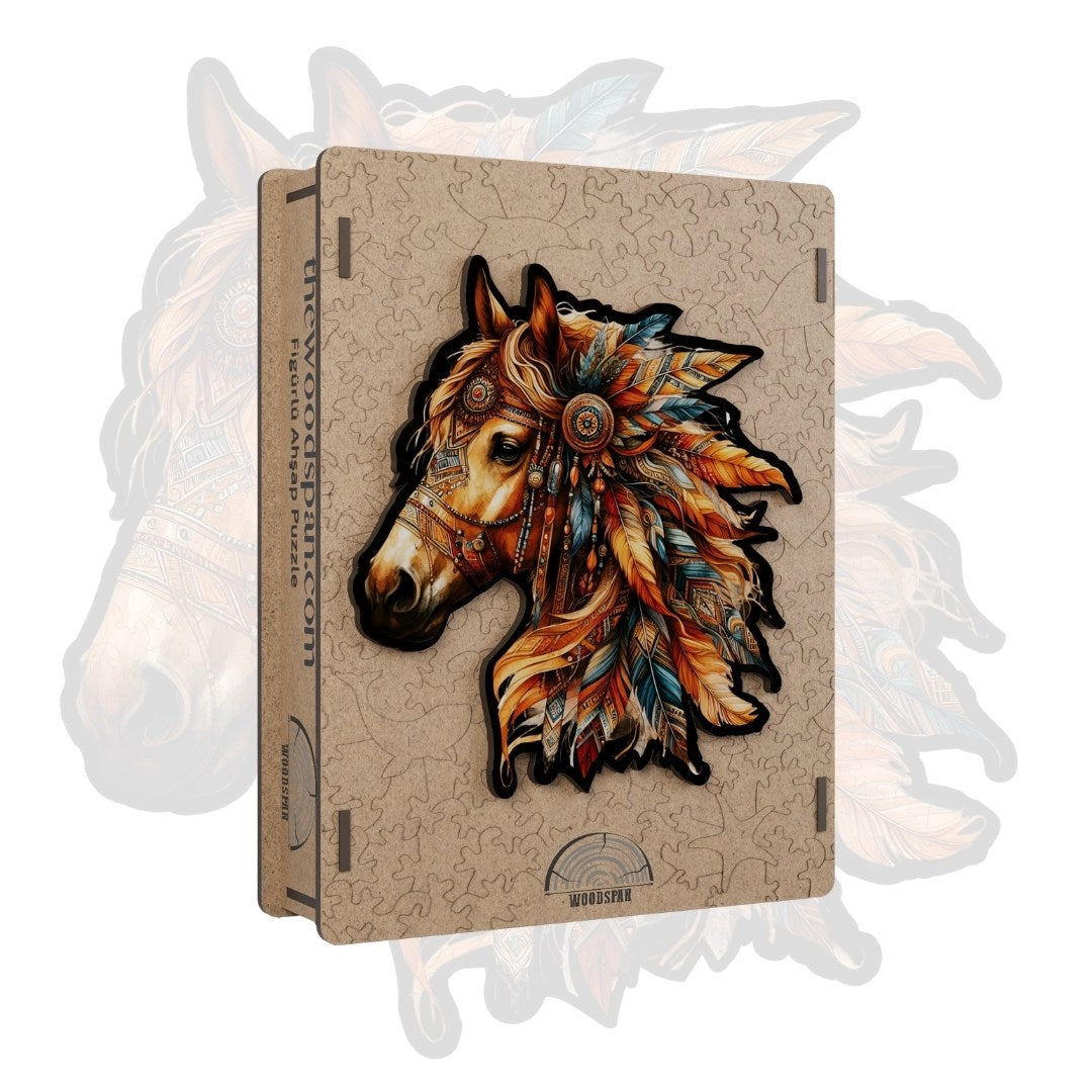 Bohemian Horse - Wooden Puzzle
