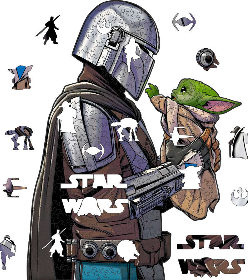 Mandalorian - Wooden Puzzle